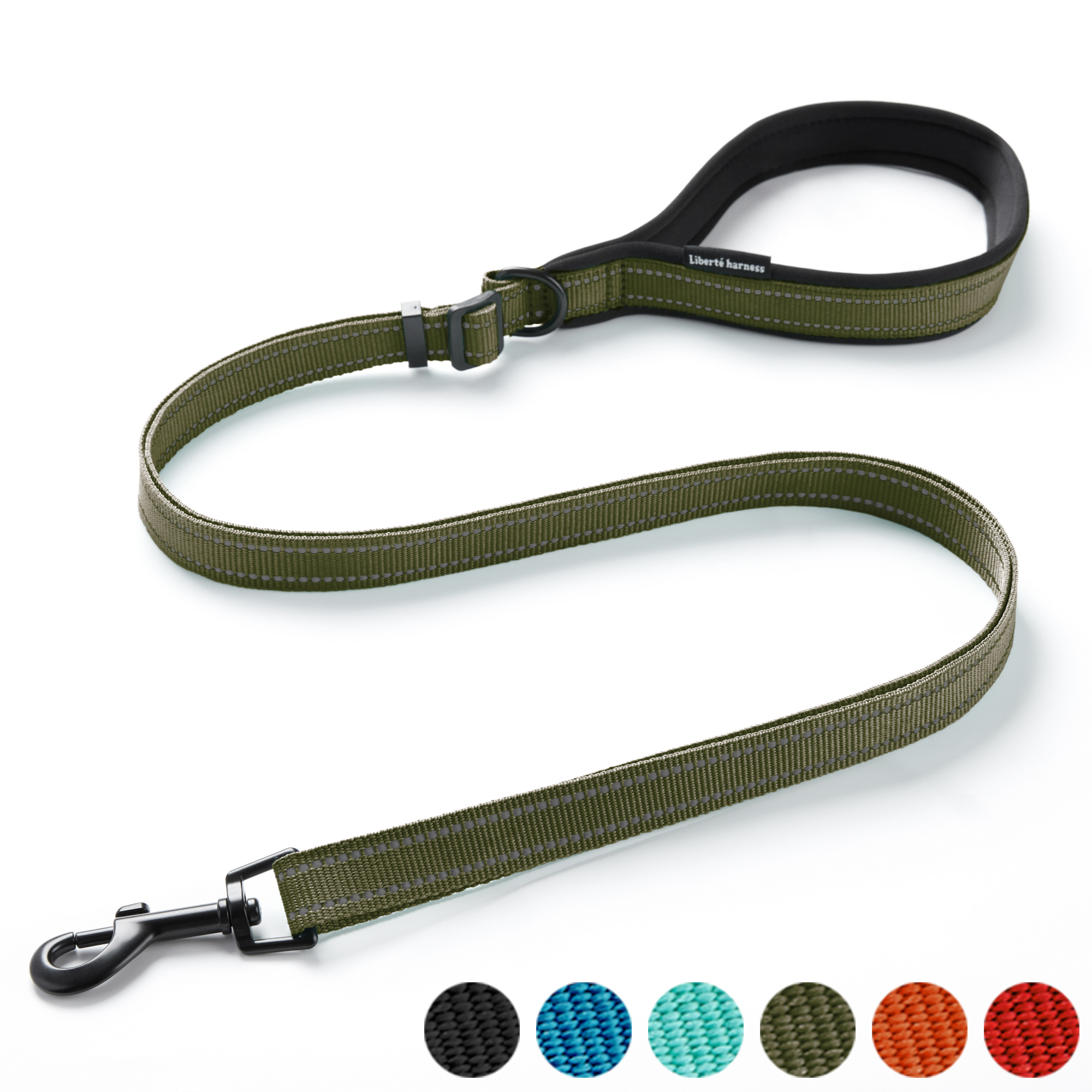 犬 リード 1本で110〜180cmまで長さ調節 反射材付き 小型犬 中型犬