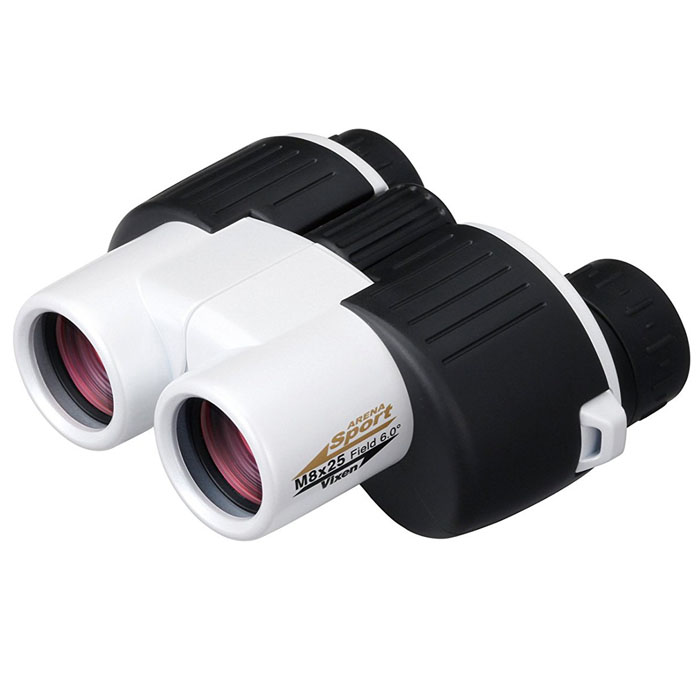 VIXEN 8倍 双眼鏡 アリーナスポーツ M 8x25 ホワイト／レッド スポーツ観戦 ビクセン_1