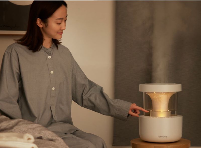 RHYTHM プールレス加湿器 MIST350 リズム ライトグレー／ウォーム