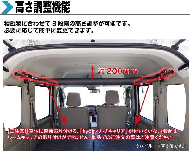 マカロニさんさ専用 DA17系 エブリイ ワゴン ルームキャリア 中古品