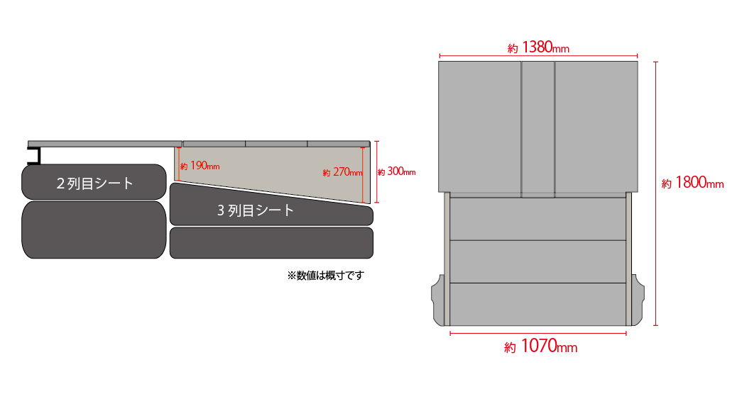 ランドクルーザー ランクル250専用ベッドキット FLATRACK250 引き出し