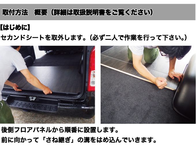 日産 NV350キャラバン プレミアムGX用 ベッドキット+フルフロア