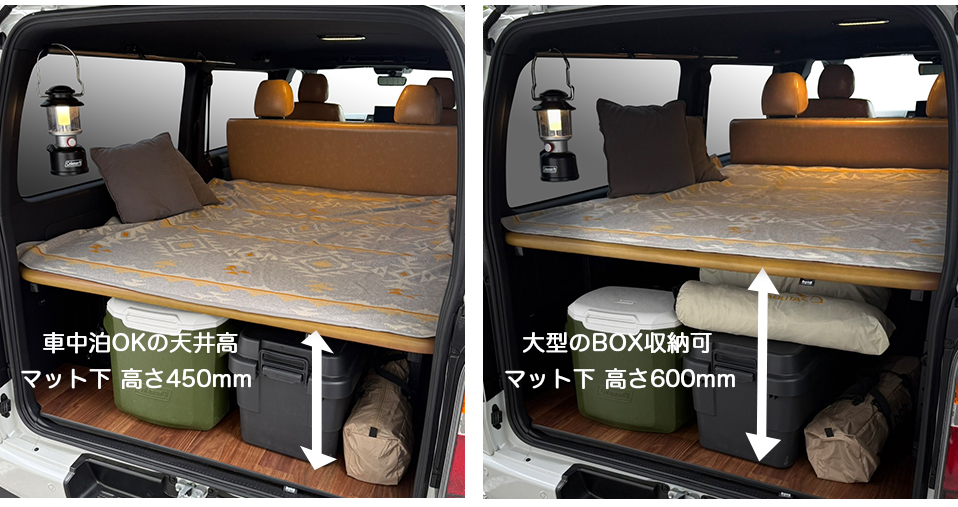 ハイエース 標準S-GL用 レザータイプ ベッドキット 【サンマスタード