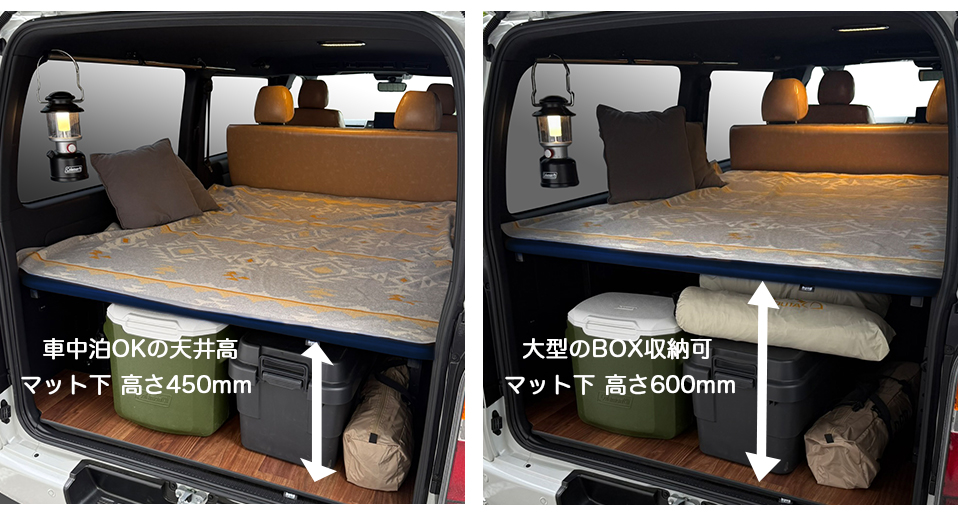 ハイエース 標準S-GL用 レザータイプ ベッドキット 【ビンテージブルー