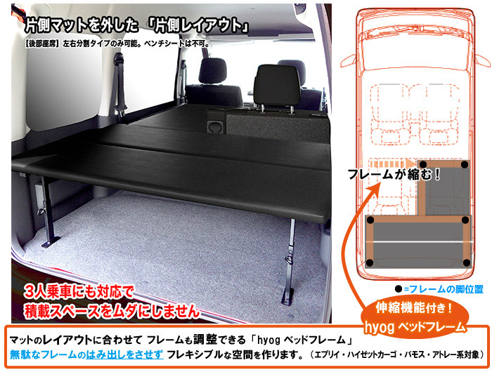 アトレー アトレーワゴン S321/S331 ロングサイズベッドキット