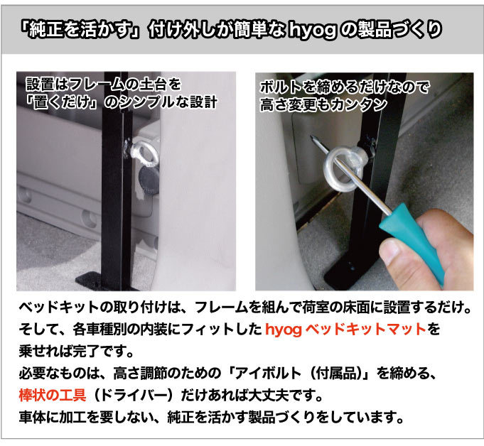 ハイゼット ハイゼットカーゴ クルーズ フルサイズベッドキット