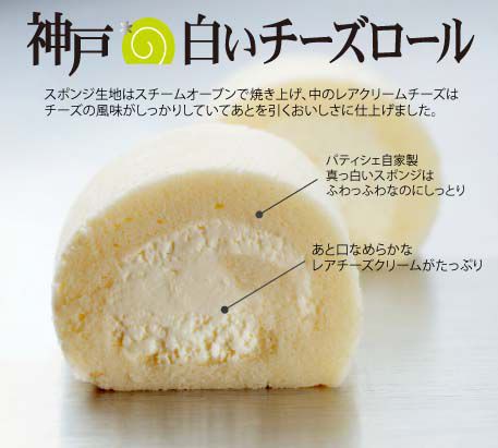 神戸白いチーズロールの説明