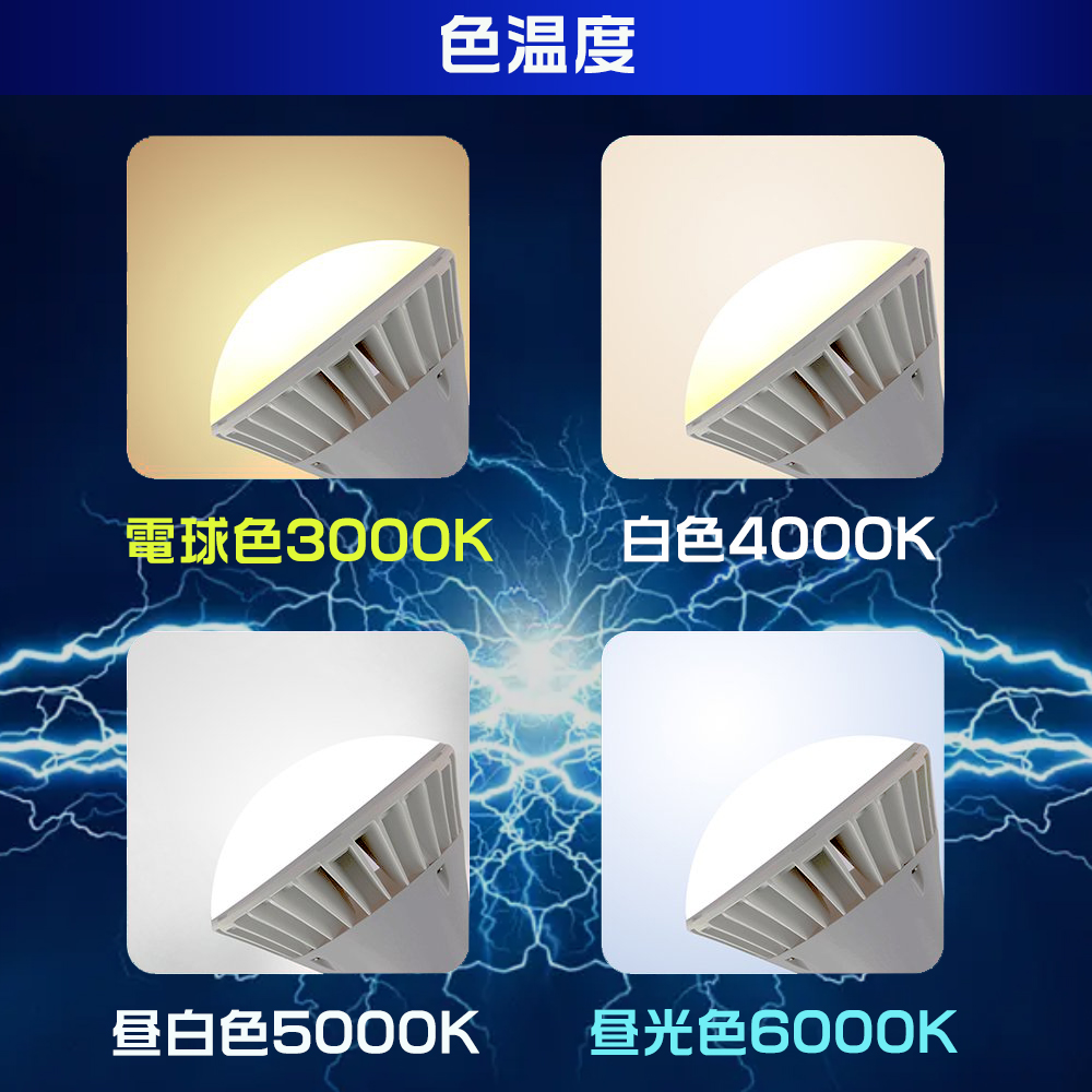 LED バラストレス水銀灯 PAR38 ハロゲン電球 35W E26口金 7000lm 350W