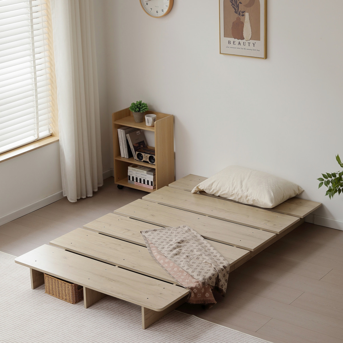 ベッド ローベッド ステージベッド 幅100cm セミシングル ベッド