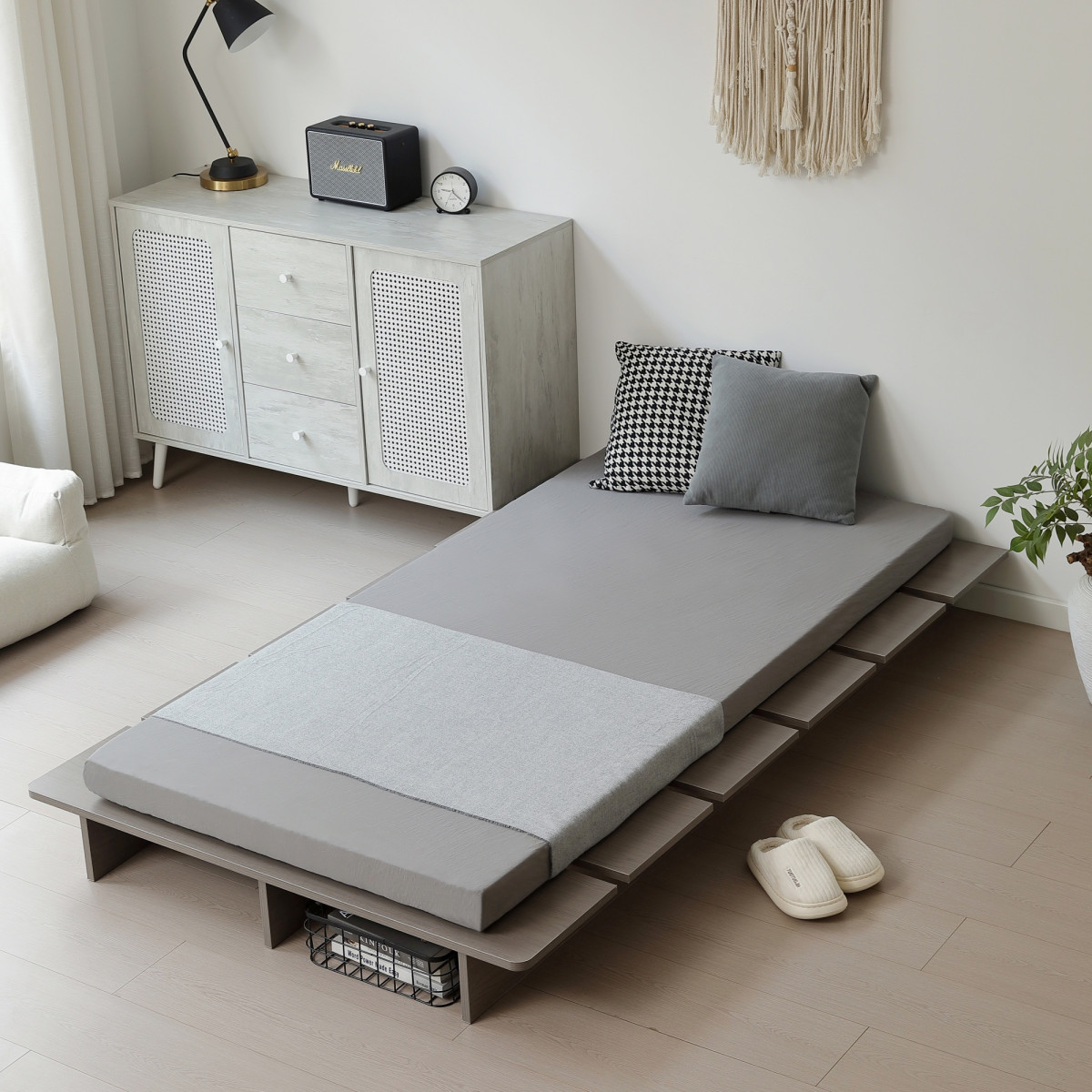 ベッド ローベッド ステージベッド 幅100cm セミシングル ベッド