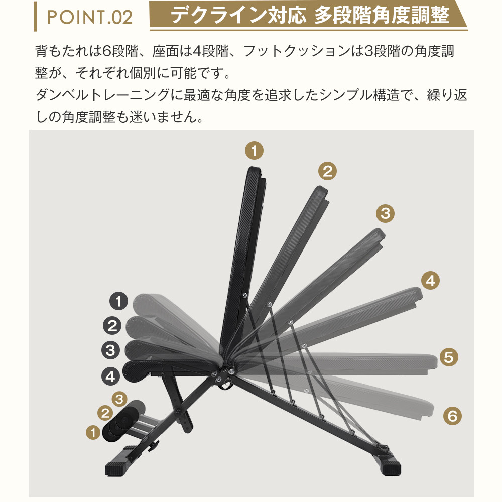 トレーニングベンチ デクラインベンチ インクラインベンチ フラット
