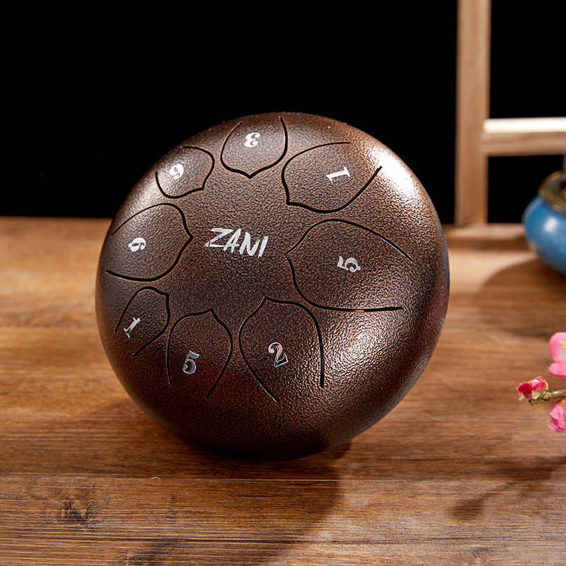 6インチ 8音 タングドラム スリットドラム 楽器玩具 おもちゃ 打楽器