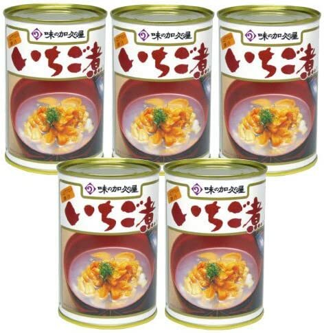 ウニとアワビの潮汁 元祖いちご煮 415g×5缶セット 【味の加久の屋