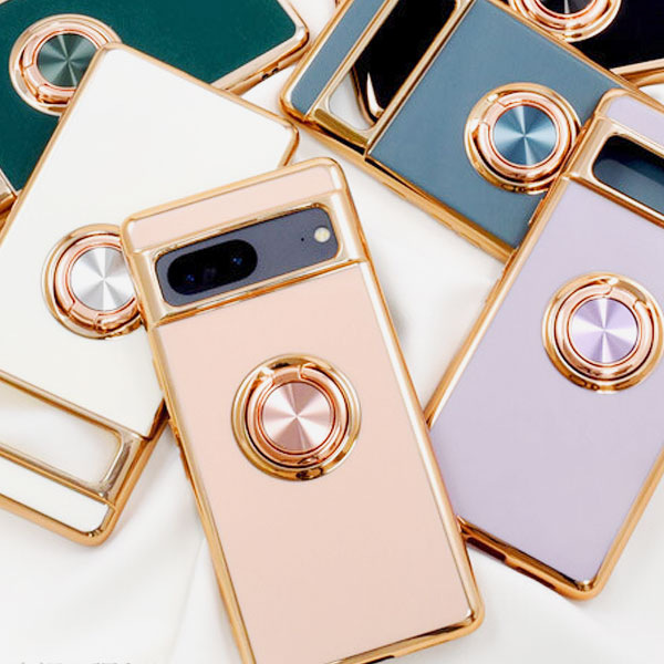 Google Pixel 7 耐衝撃 TPU スマホリング付き Pixel7 クリアケース