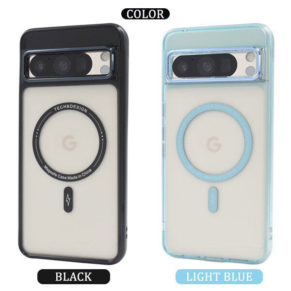 Google Pixel 8 Pro 耐衝撃 MagSafe対応 ケース クリアケース tpu