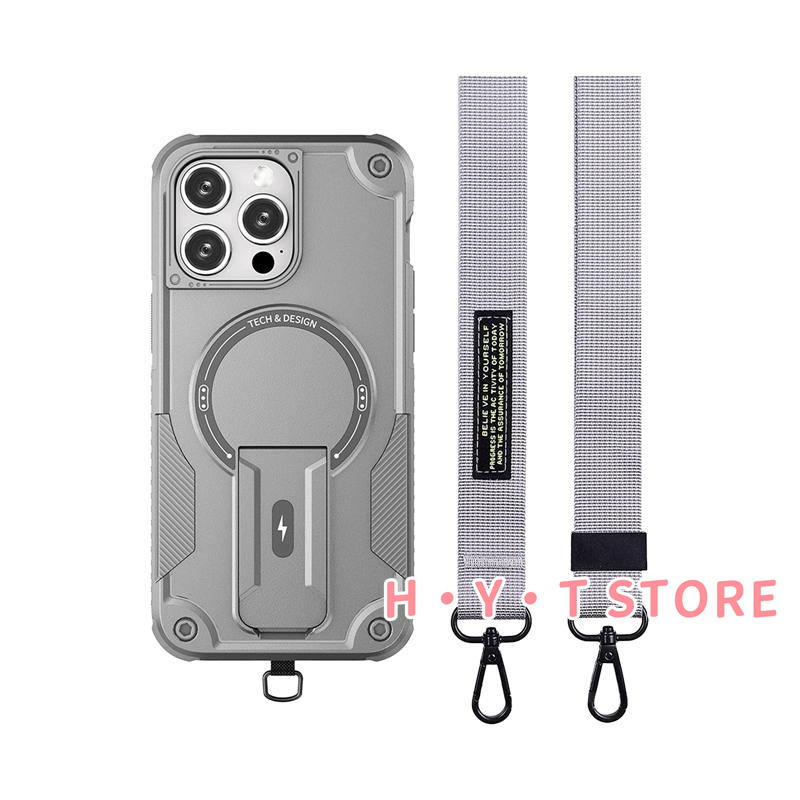 iPhone16 plus ケース 耐衝撃 iphone15 pro max ケース MagSafe ストラップ付き iPhone16e iPhone14 ケース おしゃれ iPhone13 12 ケース スタンド カバー 保護 |  | 02