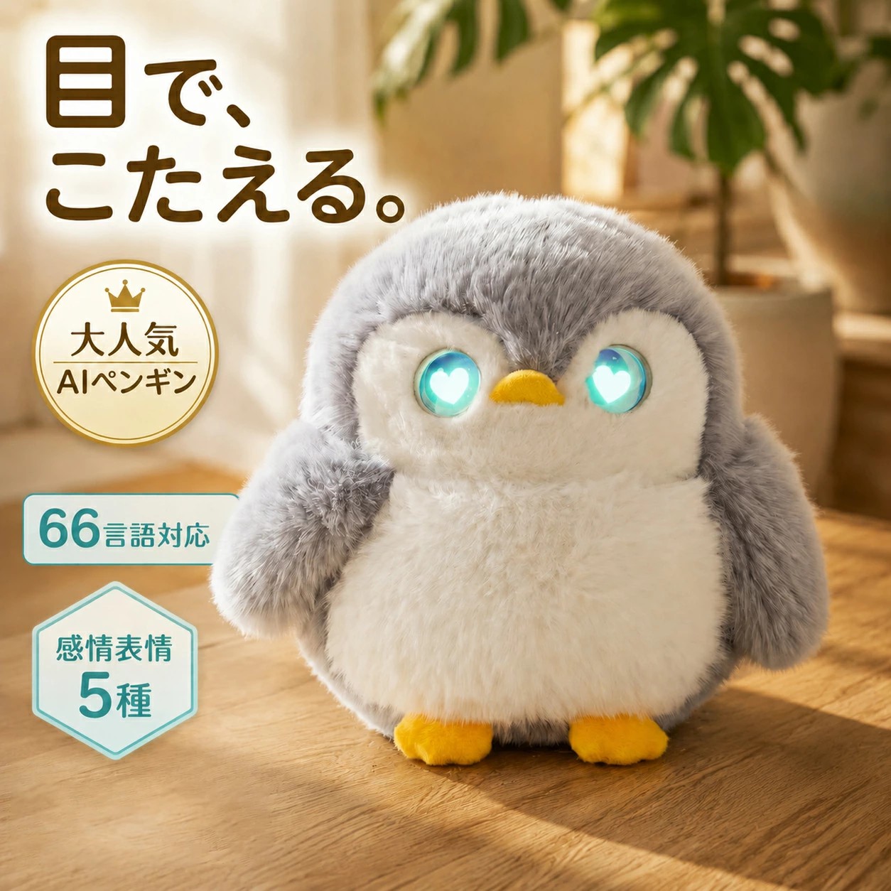 新品　AI TOY おもちゃ ペンギン　ChatGPT搭載 66言語 AIペットロボット AI搭載 しゃべる ペンギン ChatGPT対応 音声認識