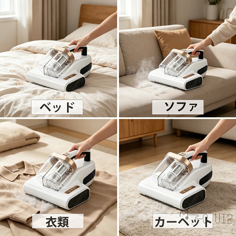 布団クリーナー 40,800回超高速 ふとん掃除機 コードレス UV除菌 ダニ