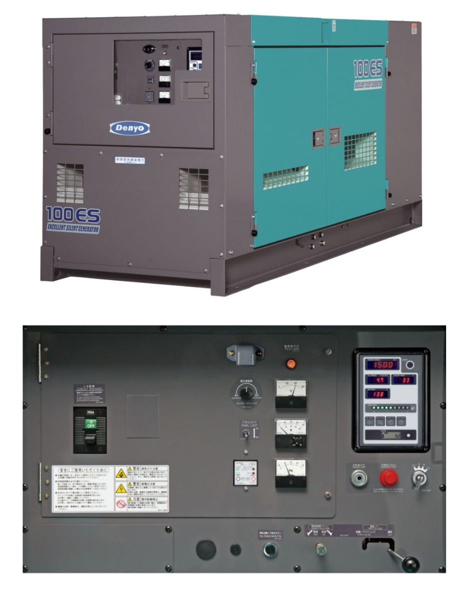 デンヨー ディーゼル発電機 ディーゼルエンジン発電機 DCA-100ESI 超低