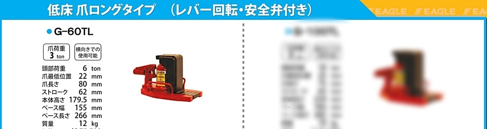 憧れ 配管材料プロトキワイーグル 低床 レバー回転 安全弁付爪つき