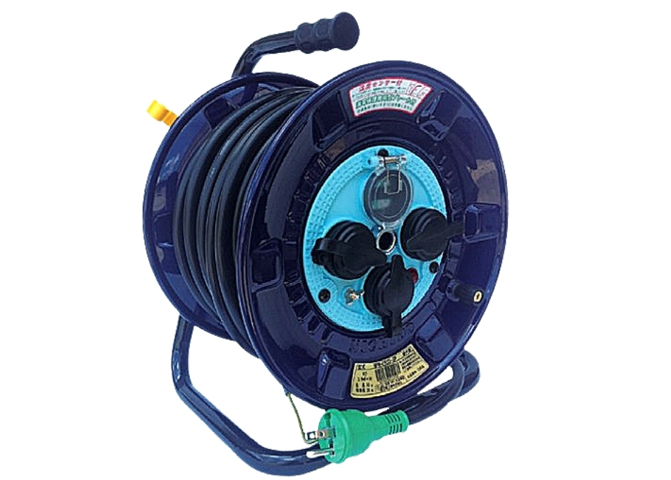サンピース 電工ドラム NPW-EK33-SP 屋外用 アース漏電遮断器付