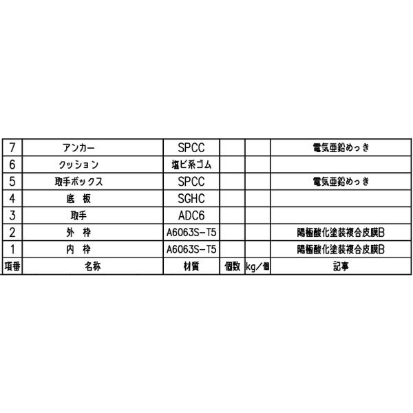 第一機材(DKC) H-4 フロアーハッチ 600用 アルミ目地 モルタル充填用 ガタツキ防止型 落込取手型 屋内用 公共建築協会評価品 09322090【受注生産品】