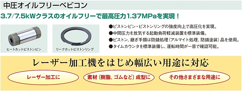 保障 日立産機 0.75OP-9.5CG 圧縮機本体のみ オイルフリーベビコン