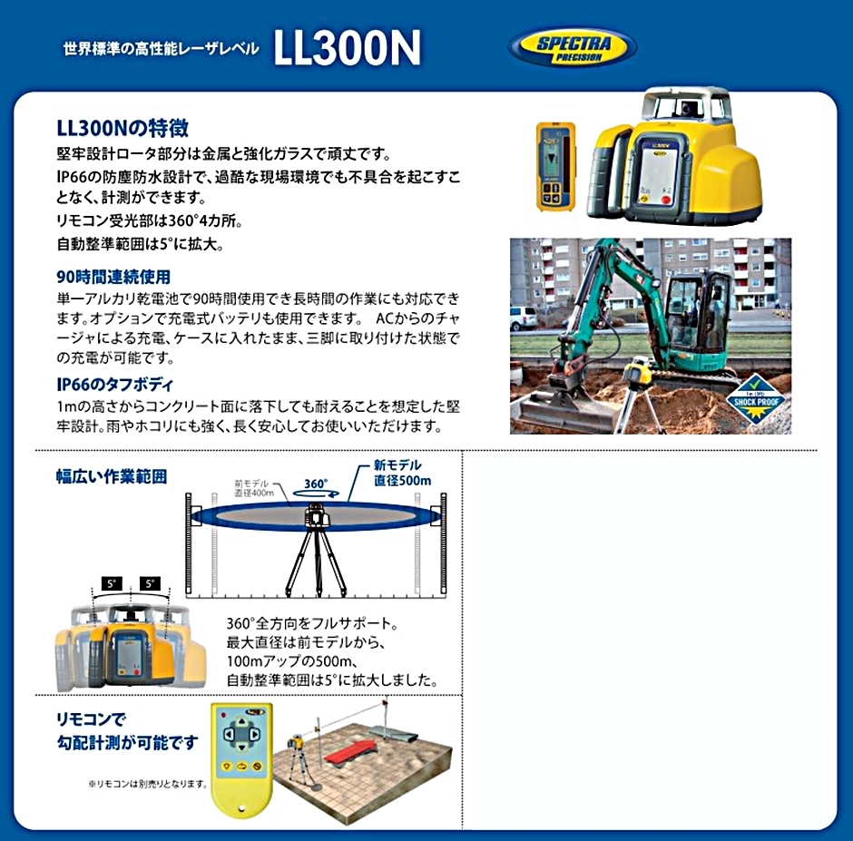 レーザーレベル LL300N (クランプ付)(三脚HS-OD付)(受光器HL450) ニコン・トリンブル (Hoshin)  :hyu3100000004500:現場にGO - 通販 - Yahoo!ショッピング