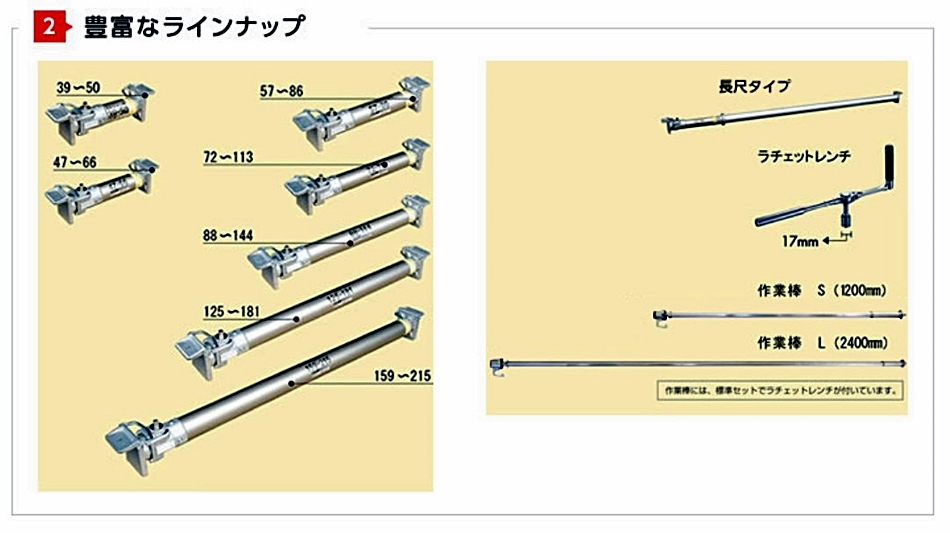 ホーシン スーパーSSジャッキ スリーブ管付 125-181