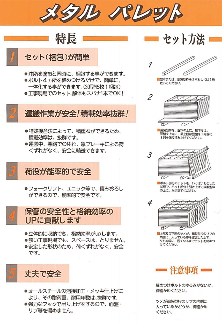 送料別途お見積り商品】メタルパレット 30型×45枚用 （1セット）鋼製型枠の補修・梱包・輸送保管器具 ホーシン Hoshin  :hyu3100000004454-1:現場にGO - 通販 - Yahoo!ショッピング