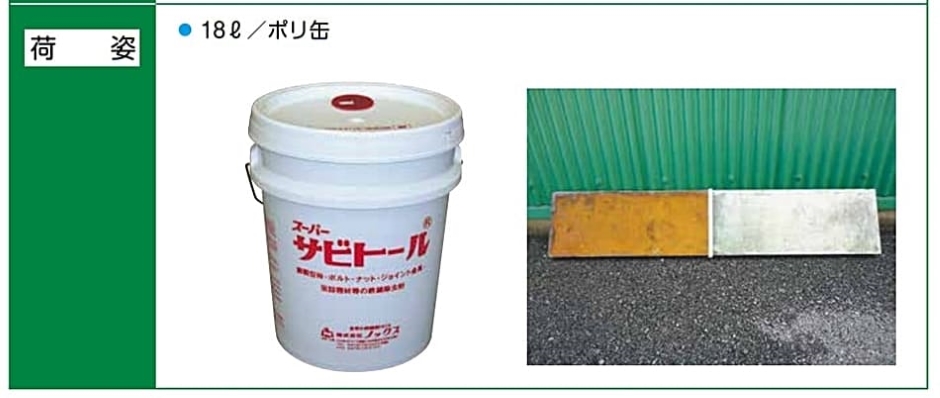 ノックス スーパーサビトール 錆 コンクリート 溶解剤 18L ポリ ノックス スーパーサビトール 錆 コンクリート 溶解剤 18L ポリ