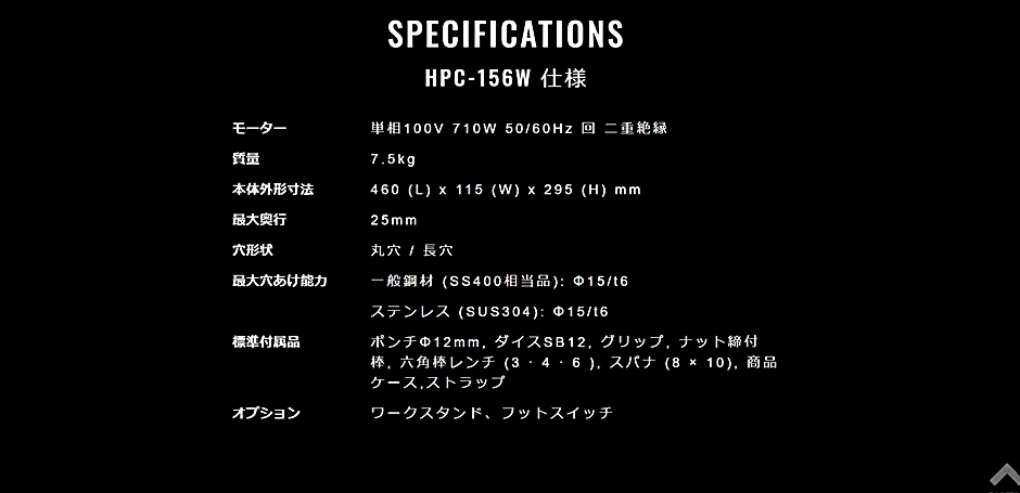 オグラ 電動油圧パンチャー HPC-156W