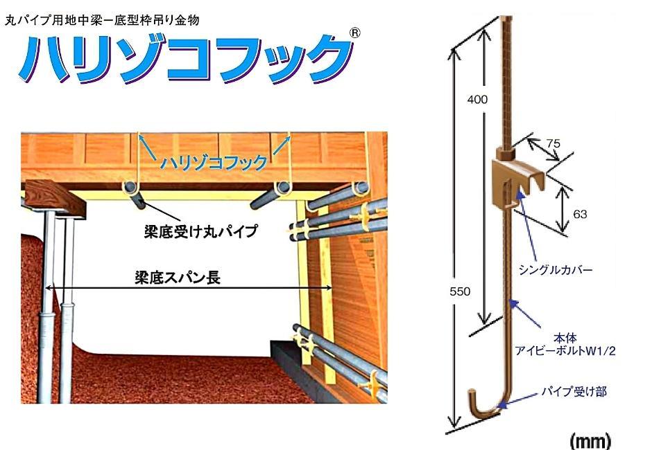 型枠材料 ツクバステッキ 梁底吊り金具 - その他