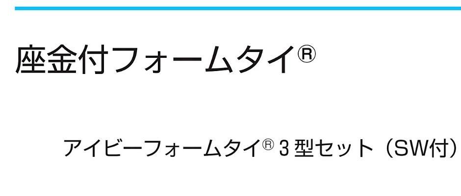 アイビーフォームタイ（ホンタイ）3型セット 100個入 IVY8×150 スプリングワッシャ付 岡部（株）  :hyu2100000020096:現場にGO - 通販 - Yahoo!ショッピング