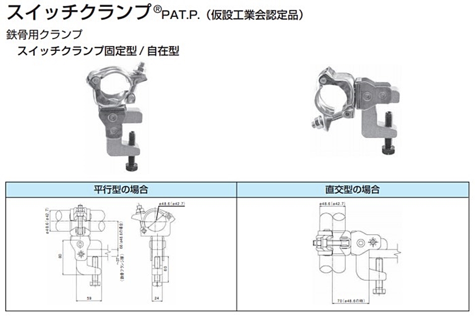 岡部 スイッチクランプ 鉄骨用クランプ 固定型 20個 : hyu3100000000187 : 現場にGO - 通販 - Yahoo!ショッピング