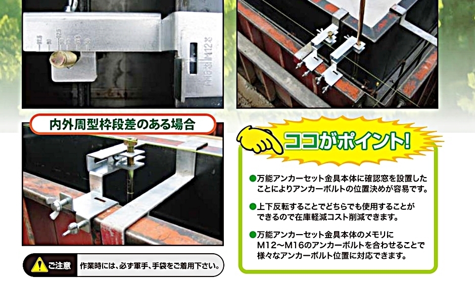 東海建商 万能アンカーセット金具 30個入 A-ASK 鋼製・木製型枠兼用