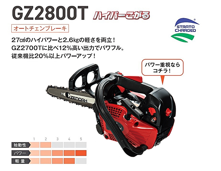 ハスクバーナ・ゼノア チェンソー GZ2800T-25CV10 25cm/10