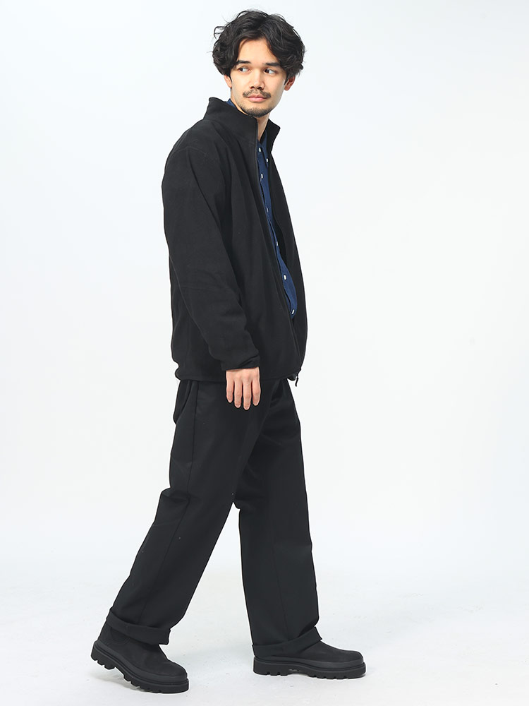 フリース フルジップ 静電気対策 マイクロフリース ジャケット メンズ