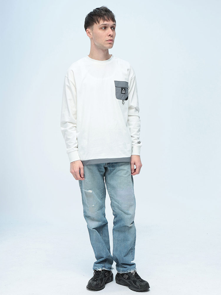 GERRY (ジェリー) ナイロン胸ポケット 長袖 Tシャツ GE26SP02 : 原宿