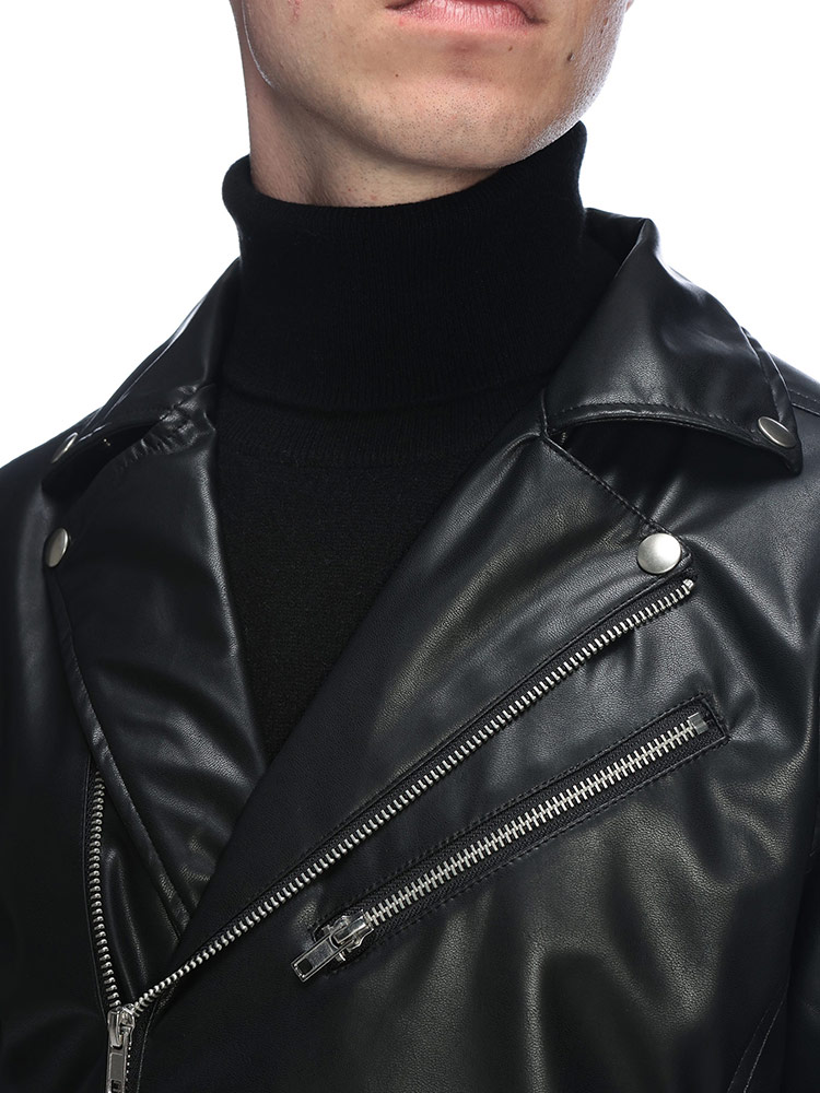 S＆SONS (エスアンドサンズ) ダブル ライダース ジャケット 合成皮革