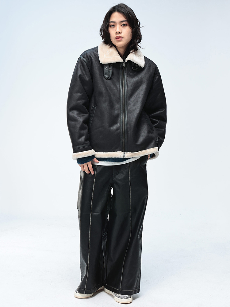 S＆SONS（エスアンドサンズ） フロッキームートン フルジップ