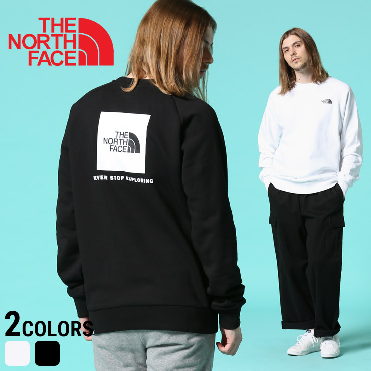 ザ ノースフェイス トレーナー THE NORTH FACE スウェット スエット 裏起毛 バックプリント クルーネック 長袖 RAGLAN  REDBOX CREW EU NF0A4SZ9