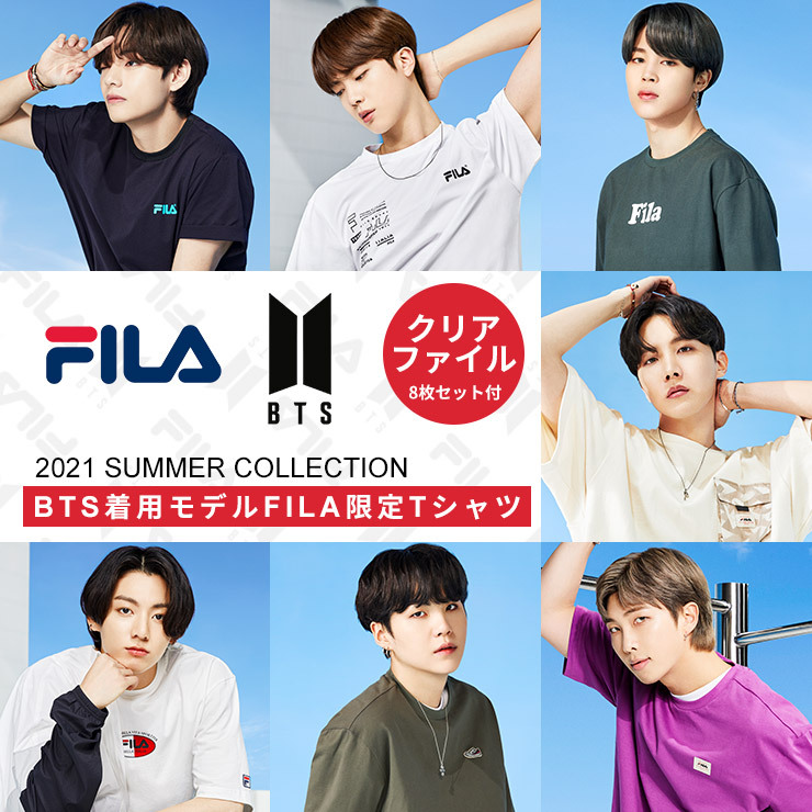 FILA BTS 着用モデルFILA 限定Tシャツ グッズ 公式 限定