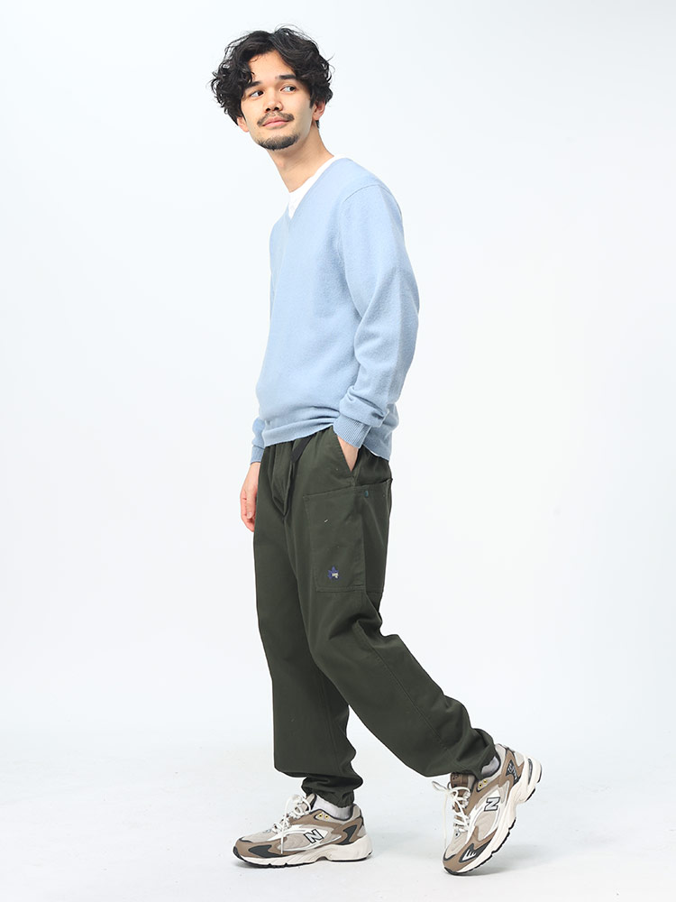 デシェン セーター カシミヤ100％ 防寒 ビジカジ ニット Vネック