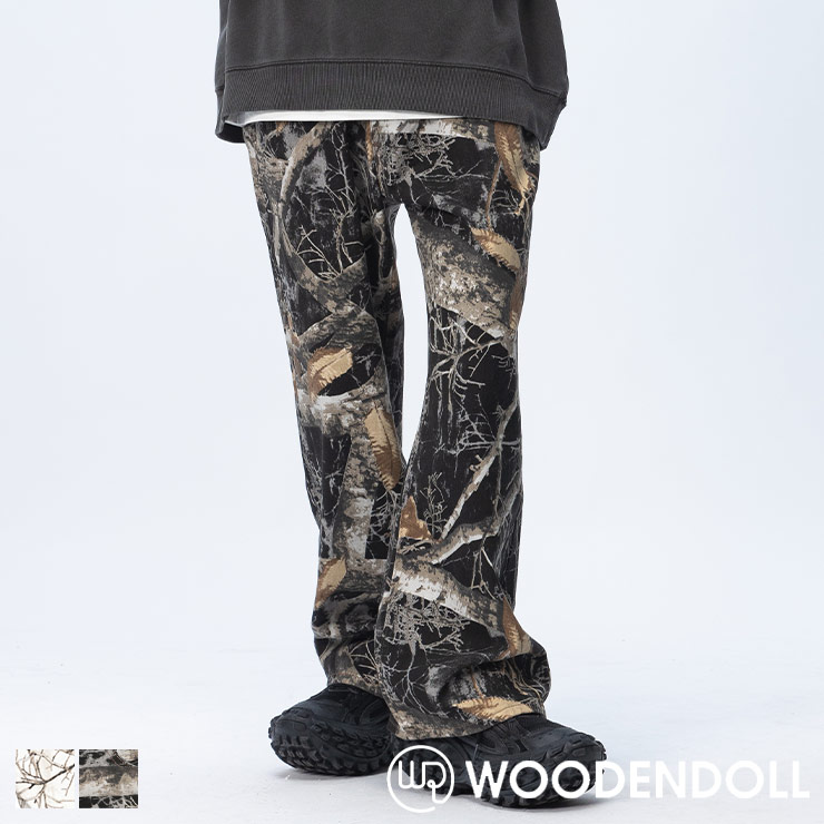 WOODENDOLL ワイドパンツ リアルツリー カモ ジップフライ PT24AW85E