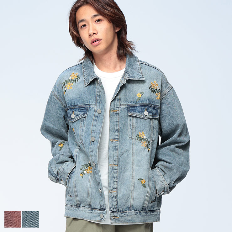 WOODENDOLL (ウッディンドール) フラワー刺繍 デニム ジャケット