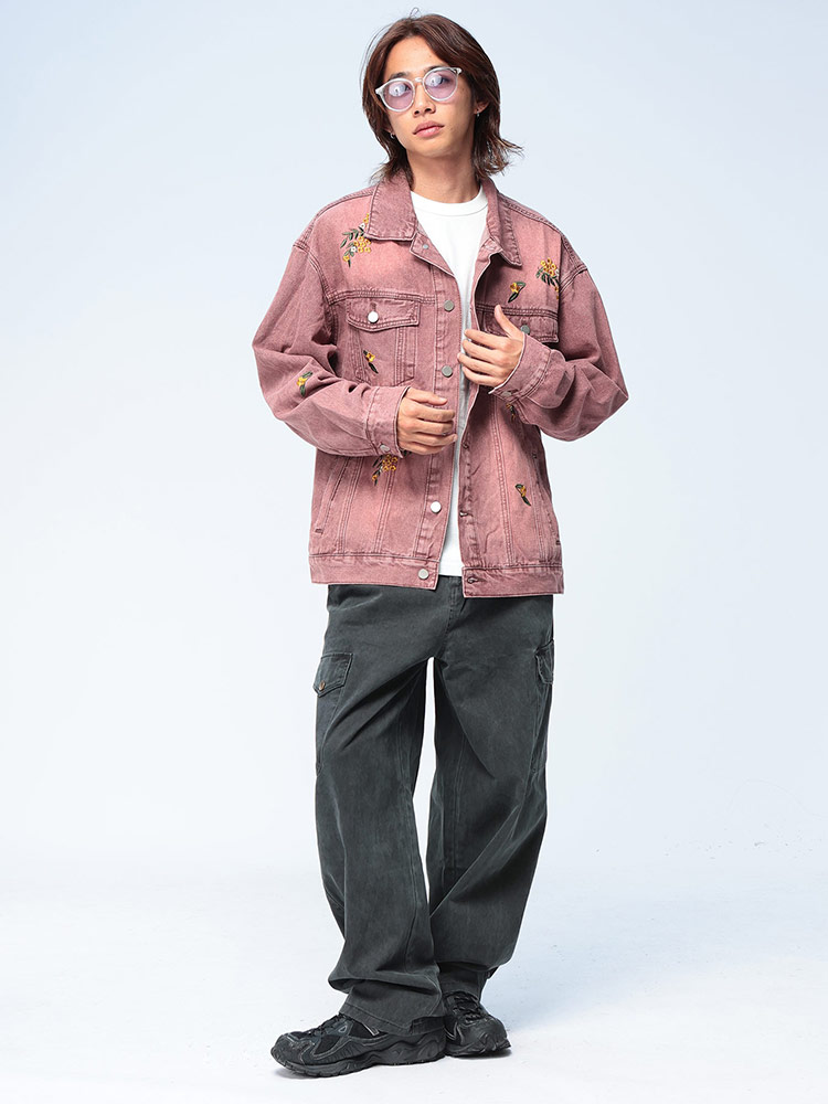 WOODENDOLL (ウッディンドール) フラワー刺繍 デニム ジャケット