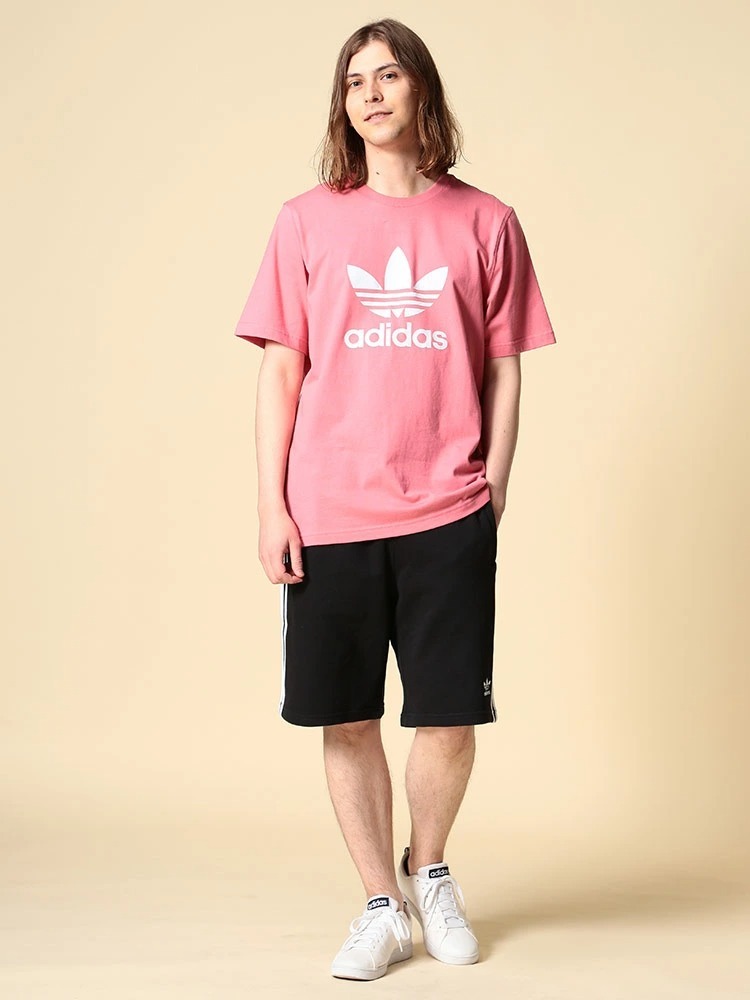 【adidas】爽やか映え★ホワイト×ピンクTシャツ 楽天市場】アディダス（カラーピンク）（Tシャツ・カットソー