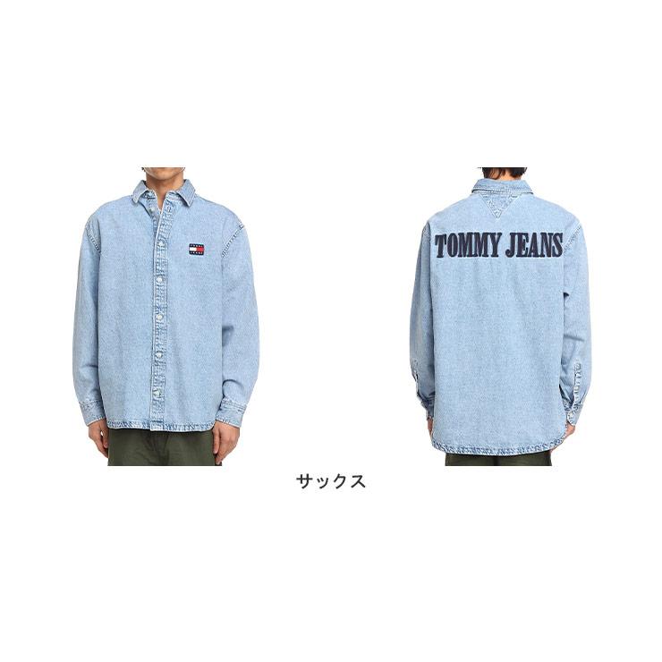 トミージーンズ シャツ TOMMY JEANS デニムシャツ 長袖シャツ バック