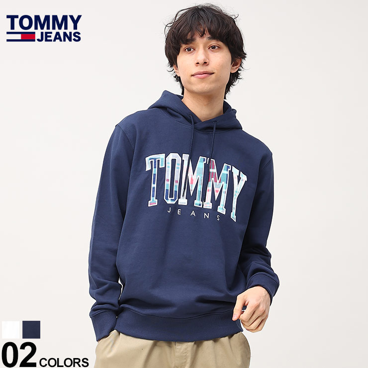 トミージーンズ パーカー TOMMY JEANS 裏毛 プルオーバーパーカー プル